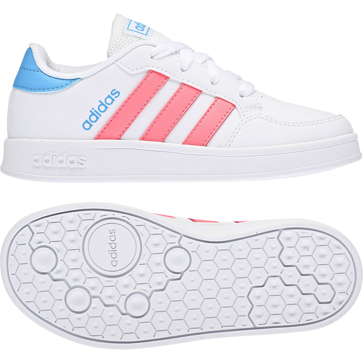 TENIS ADIDAS BREAKNET BLANCO/ROSA - Main Image