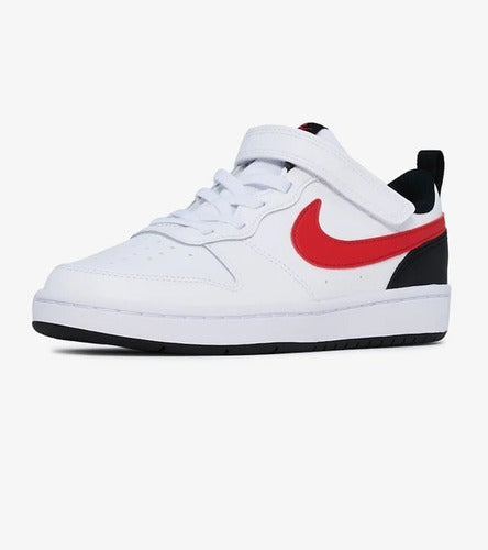 Zapatos Nike Tenis Rojas Nike TENIS NIKE COURT BOROUGH LOW BLANCO/ROJO