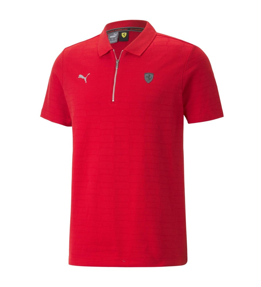 Playera Puma Polo Ferrari Style Jacquard rojo KingsShoesNomada