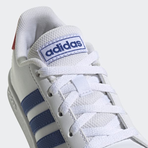 Adidas blancos con lineas azules Clearance